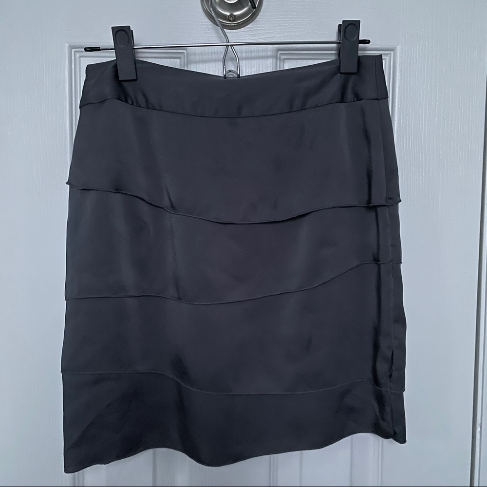 Banana republic satin layered skirt